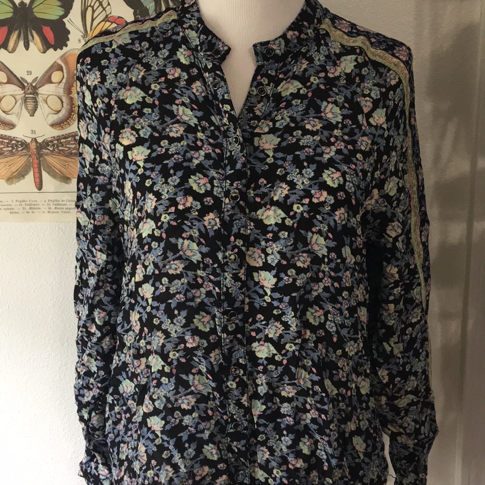 Free People Floral Blouse